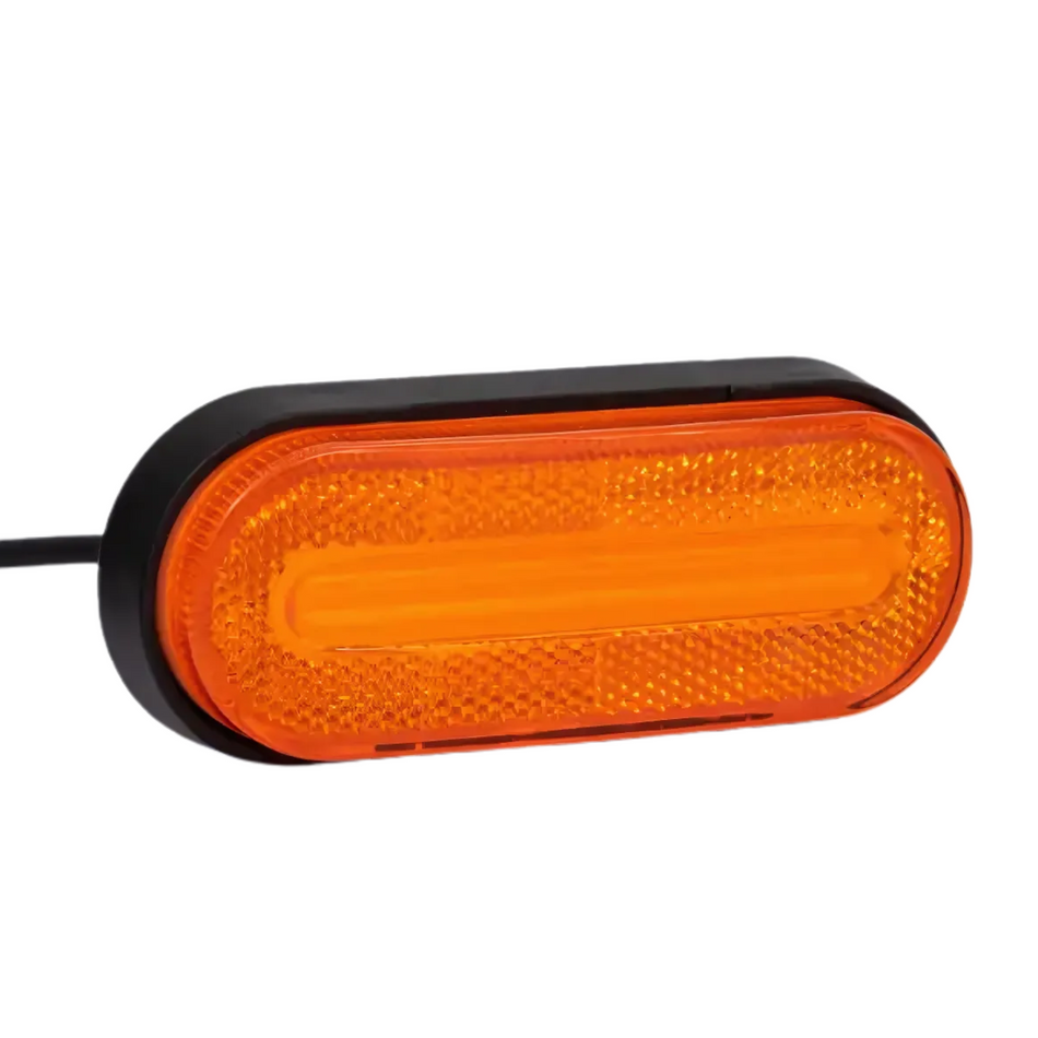 Fristom FT-071 LED 3-Function Clearance Lamp – Side Light Indicator (Cat. 5) Reflector 12–36V Click-On Mount