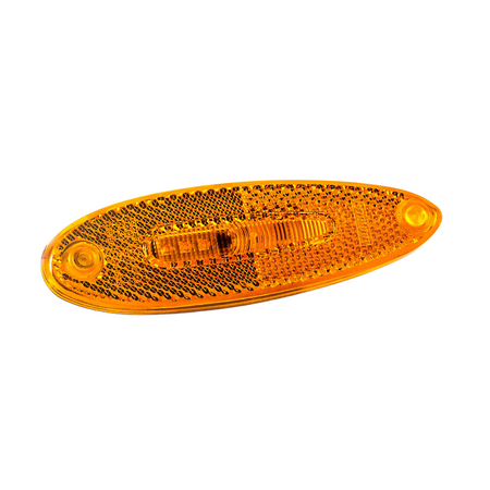 Fristom FT-076 LED Clearance Lamp with Reflector – Single Function Yellow 12–36V EMC Certified - Clearance Light