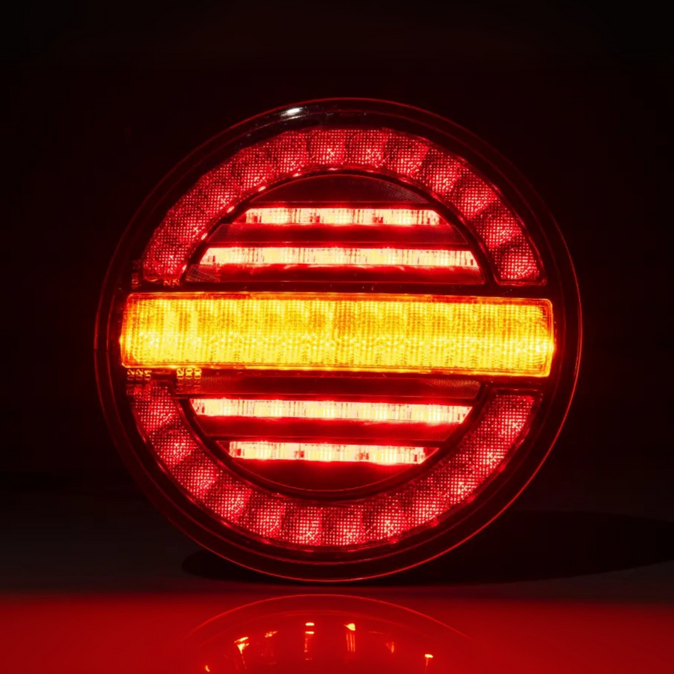 Fristom FT-213 LED Rear Lamp – Stop Tail & Dynamic Indicator Crystal-Effect 12–36V - Rear Lamps