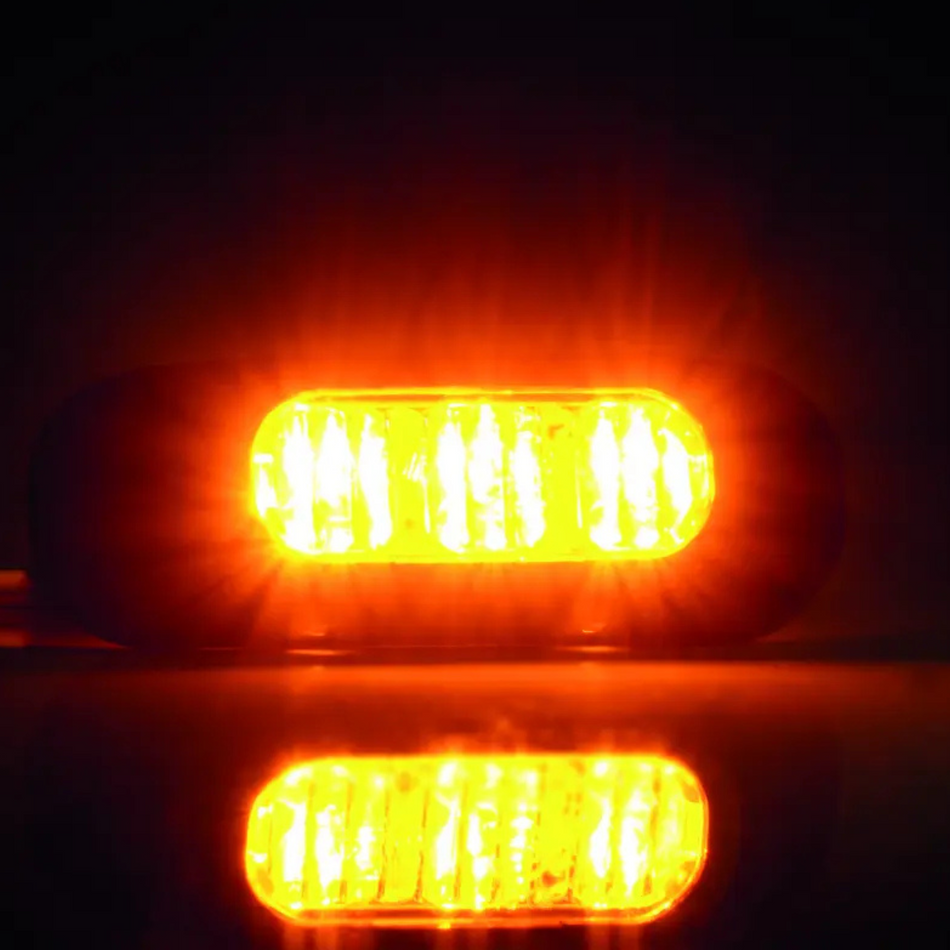 Fristom FT-210 LED Directional Warning Lamp – XA1 Amber Multiple Flash Patterns Syncable 12–36V IP68 - Warning Light