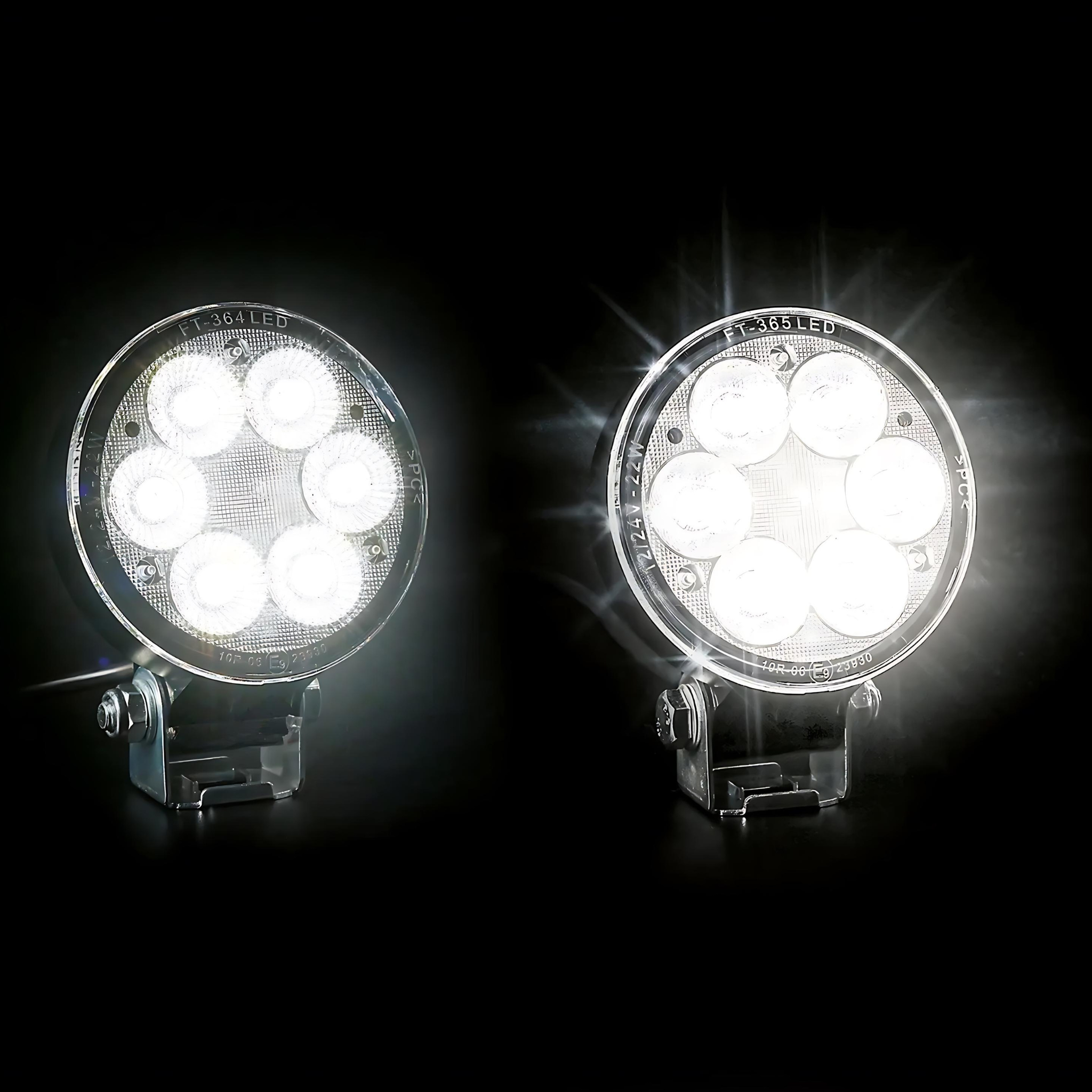 Fristom FT-364 LED Work Lamp – Wide Beam 2500 lm 22 W IP69 12/24V - Flood - Work Light
