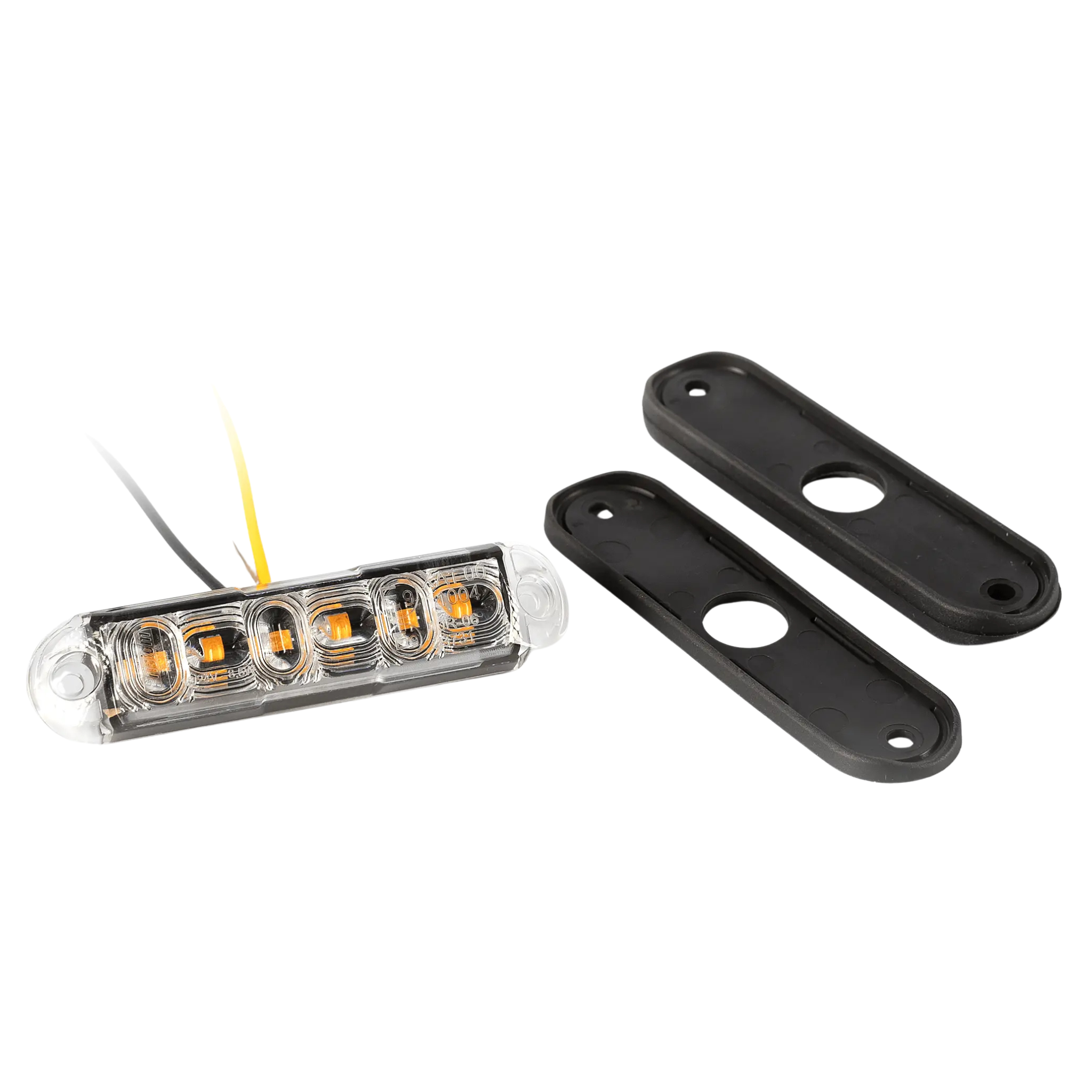 Fristom FT-205 LED Directional Warning Lamp – 4 Flash Patterns Syncable 12/24V Amber IP-Rated - Warning Light