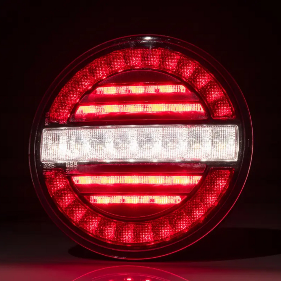 Fristom FT-214 LED Rear Lamp – 3 Function (Tail Reverse Fog) 12–36V 35 mm Slim Design IP-Sealed - Reverse Lamps