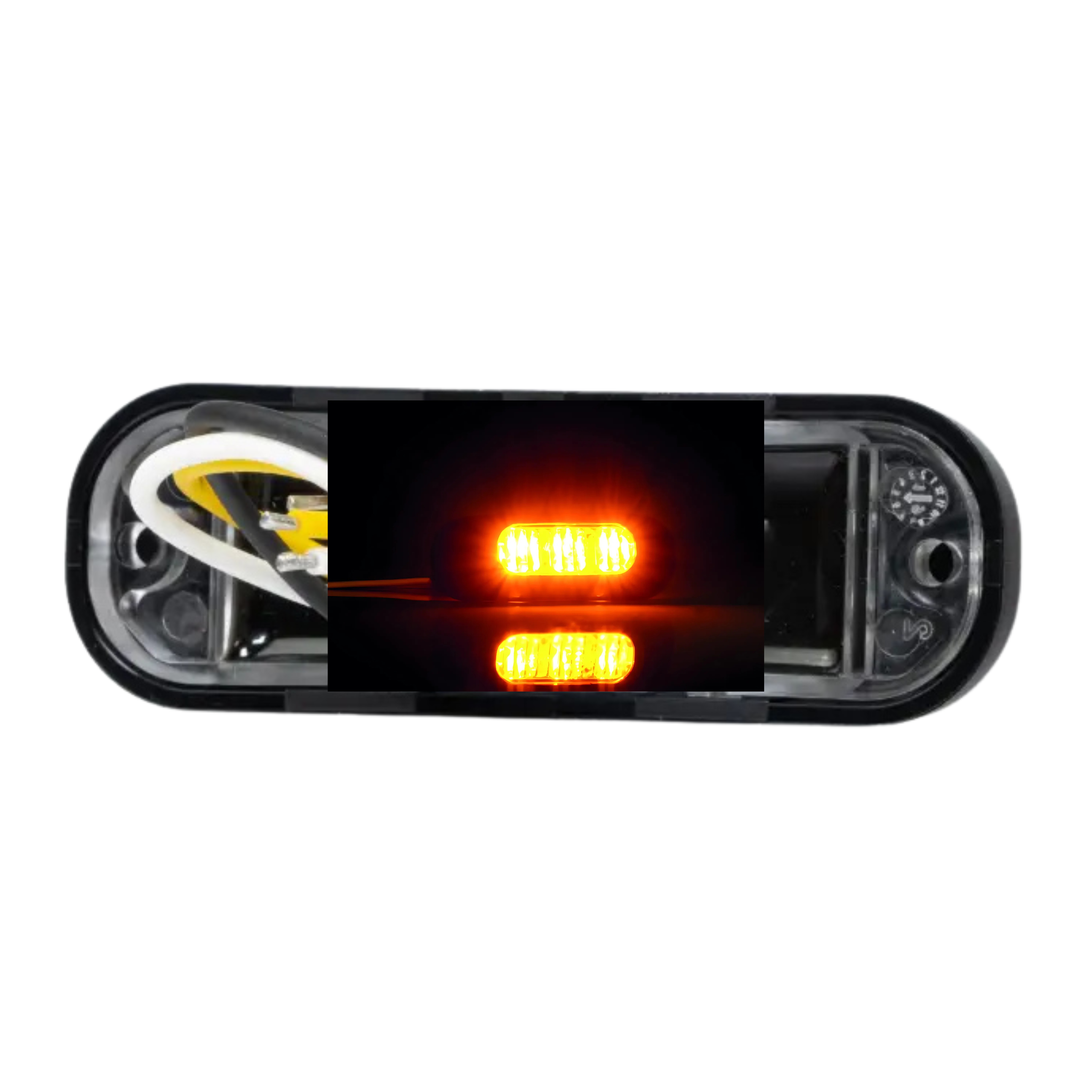 Fristom FT-210 LED Directional Warning Lamp – XA1 Amber Multiple Flash Patterns Syncable 12–36V IP68 - Warning Light