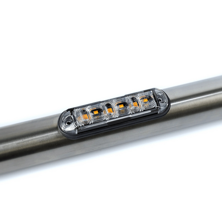 Fristom FT-205 LED Directional Warning Lamp – 4 Flash Patterns Syncable 12/24V Amber IP-Rated - Warning Light