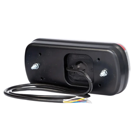 Fristom FT-130 LED Rear Combination Lamp – 6 Function (Stop Tail Indicator Reverse/Fog Reflector Plate) Cable 12–36V