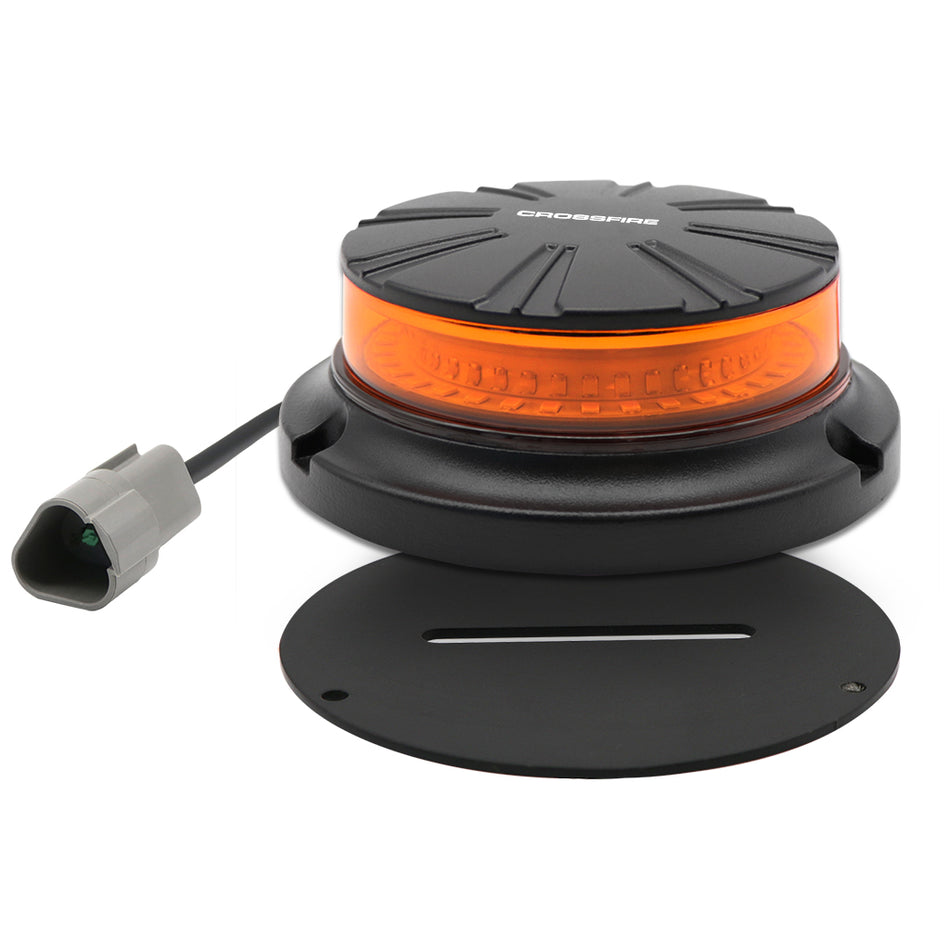 Crossfire B45S Super Slim LED Beacon, Class 1, Screw Mount, Amber Strobe, IP67