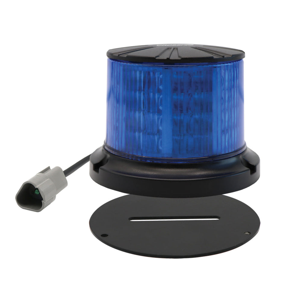 Crossfire B86SB LED Beacon, Class 1, Screw Mount, Blue Strobe, IP67