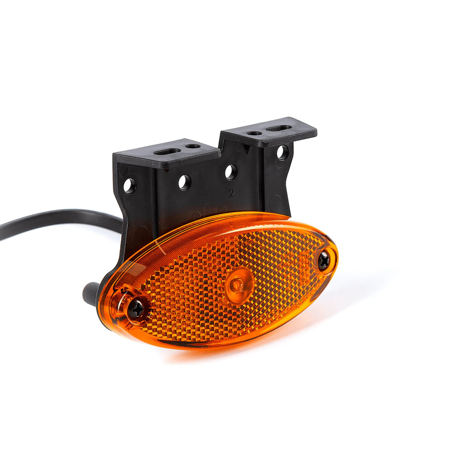 Fristom FT-061 LED 2-Function Clearance Lamp – Side Light, Reflector, 12–36V, Angle Bracket