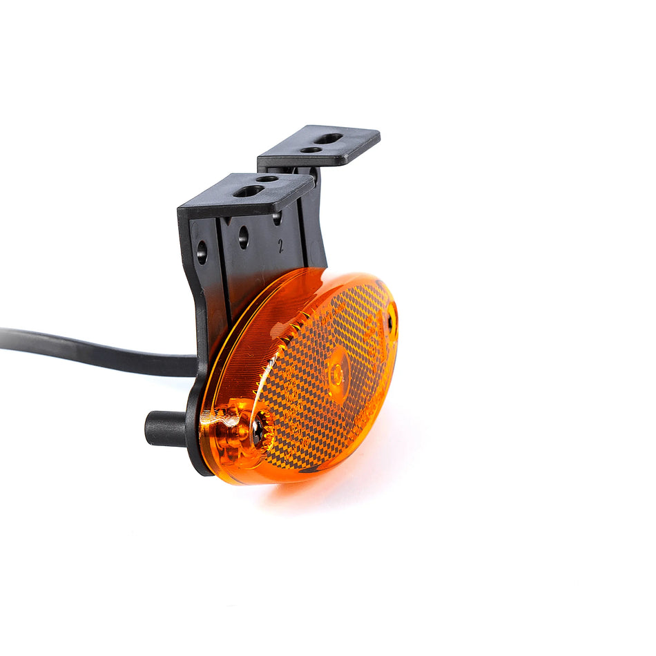 Fristom FT-061 LED 2-Function Clearance Lamp – Side Light, Reflector, 12–36V, Angle Bracket