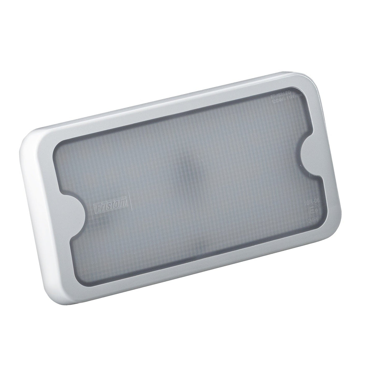Rectangular Fristom FT-162 LED ECO white vehicle lamp with translucent lens