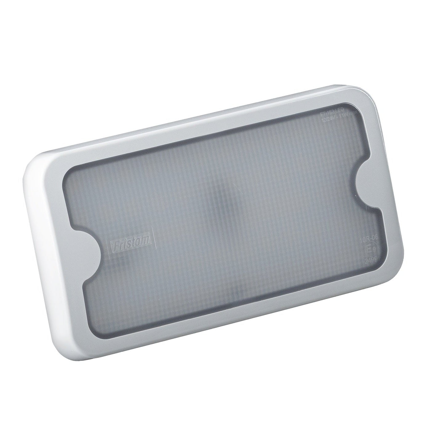 Rectangular Fristom FT-162 LED ECO white vehicle lamp with translucent lens