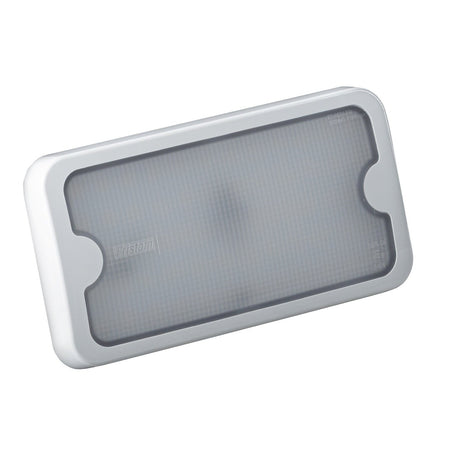 Rectangular Fristom FT-162 LED ECO white vehicle lamp with translucent lens