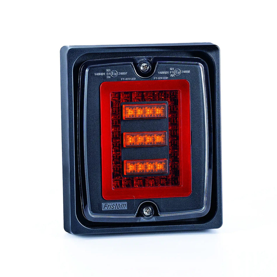 Fristom FT-323 LED Rear Lamp - 3 Function – Stop, Tail & Indicator, 12–24V