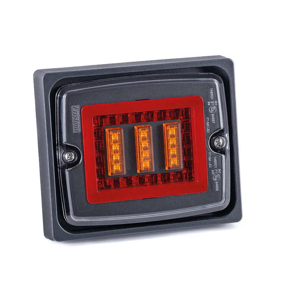 Fristom FT-323 LED Rear Lamp - 3 Function – Stop, Tail & Indicator, 12–24V