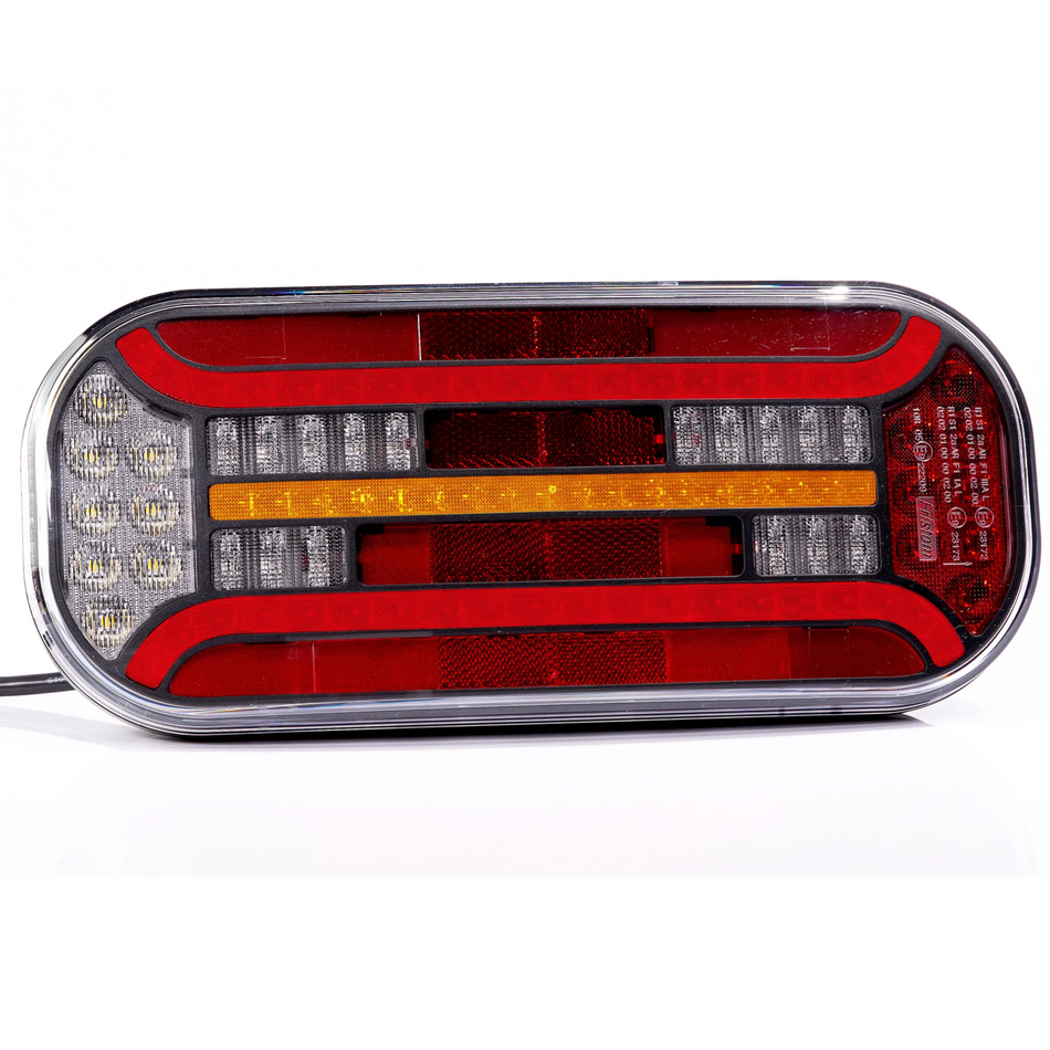 Led Video Processor Rear View Fristom FT-600 LED Rear Lamp – 6 Function with Reflector & Dynamic Ind ...